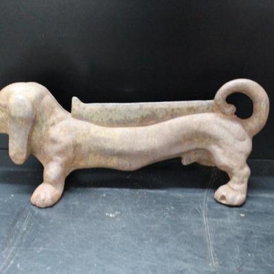Antique Cast Iron Wiener Dog Boot Scraper