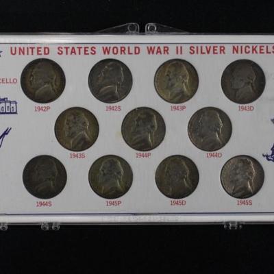United States WWII Silver Nickel Set