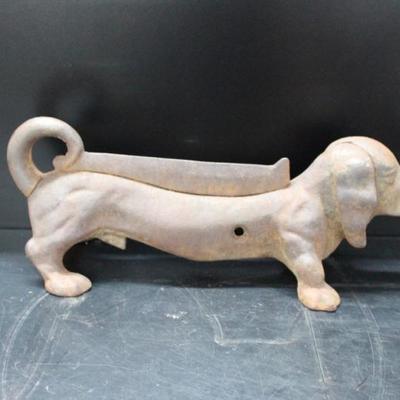 Antique Cast Iron Wiener Dog Boot Scraper