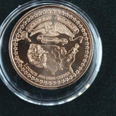 1 Oz. Copper Proof Alligator