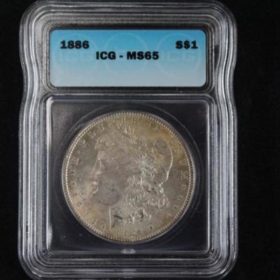 1886 MS65 Morgan