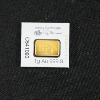 1 Gram 999.9 Gold Pamp