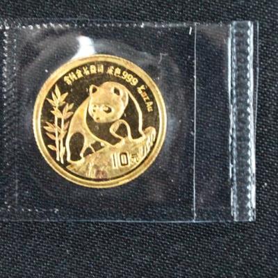 1990 PF 1/10 oz Gold Panda