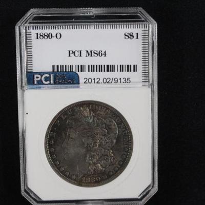 1880-O MS64 Toned Morgan