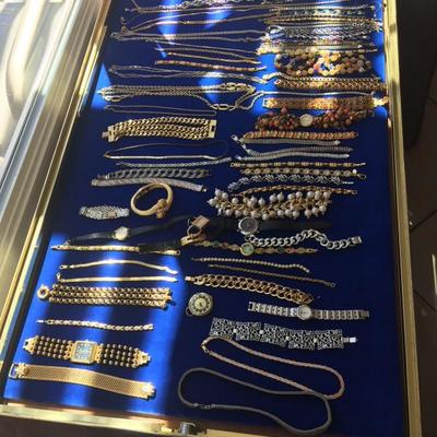 Various Silver Jewelry and Costume Jewelry -- Much not shown