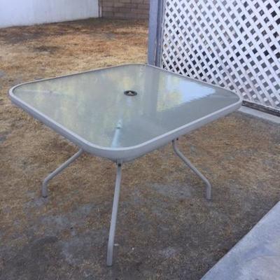 Glass Patio Table $15