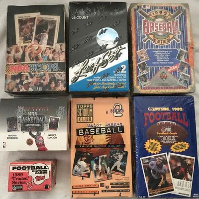 PCT115 Factory Sealed Sports Cards Box Lot