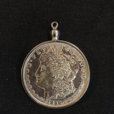 1886 Liberty Dollar Pendant 
