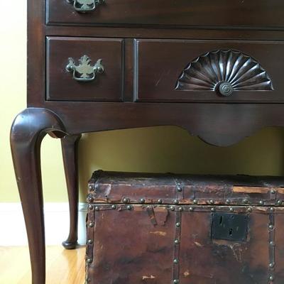 Antique  Leather Trunk 