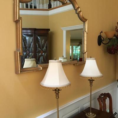 Gold Mirror, Accent Lighting 