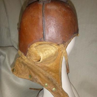 WWI Aviator Helmet.  Worn in reconnaissance and combat missions  in bi-planes.