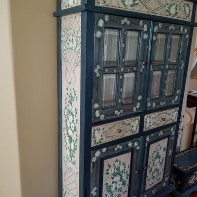 Hand painted armoire 