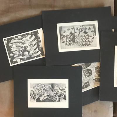 Set of 8 M.C. Escher Prints