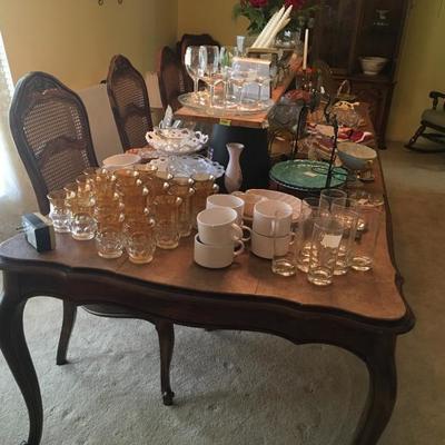 Glassware and Serving pieces