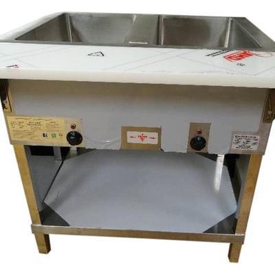 New In Box Klingers 2 Well Electric Steam Table Mo ...