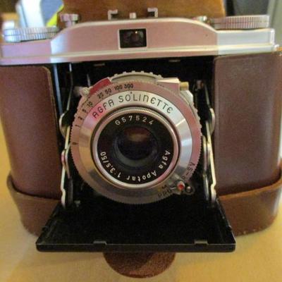Vintage Agfa camera in case