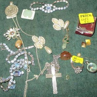 Jewelry, costume and sterling silver