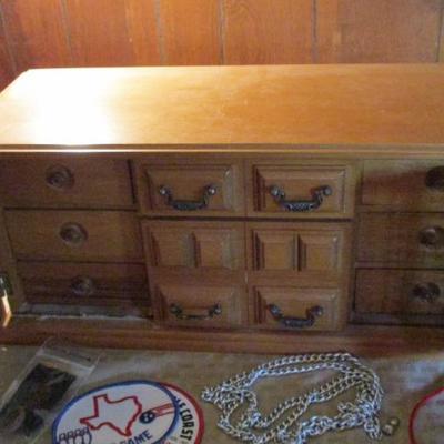 Vintage jewelry box with drawers