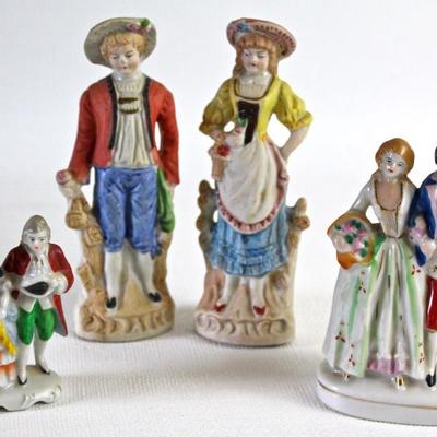 porcelain figurine collection - many are 