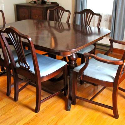 dining set - table & 1 arm /5 side chairs