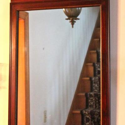 mirror in wood frame
