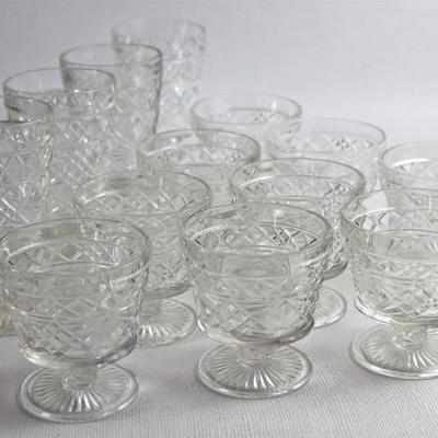 collection of glassware
