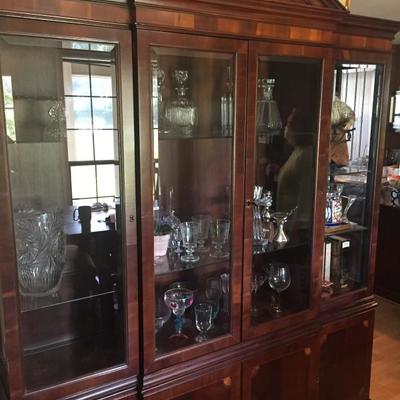 A huge and very nice china hutch 