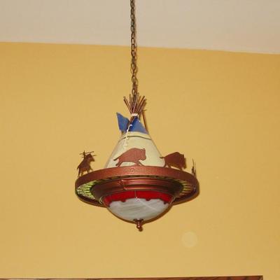 Hand crafted southwest hanging lamp  BUY IT NOW  $ 285.00