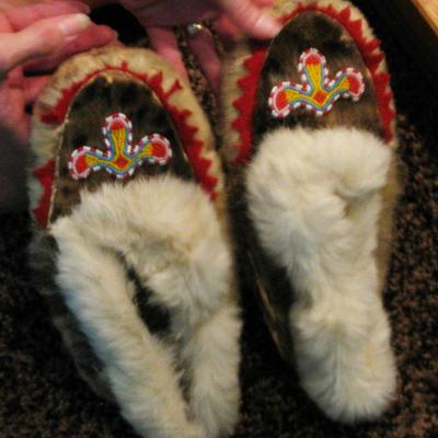 hand beaded shoes from Alaska