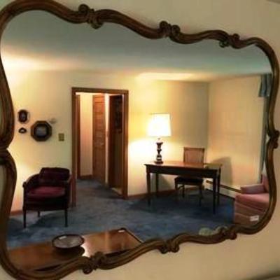 French Provincial-style wall mirror