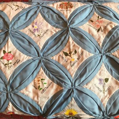 Hand Painted State Flower Quilt