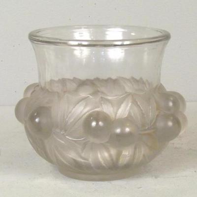 Vintage Lalique Cherries Vase
