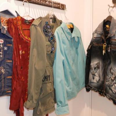 Just a few of the jackets. So many clothes, both men and women