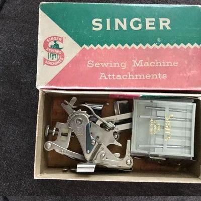 Vintage Singer sewing attachments