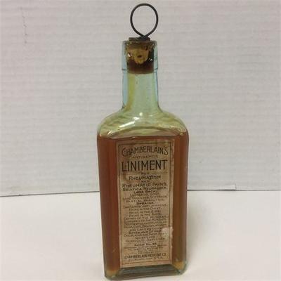 Antique Chamberlains Antiseptic Liniment Bottle