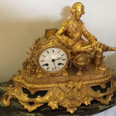 Gold Leaf Clock.