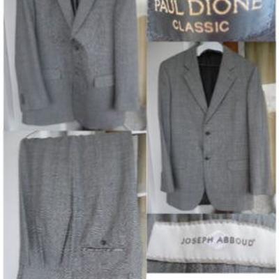 PCP201 Paul Dione 42L Men's 2pc Suit & Joseph Abboud Blazer