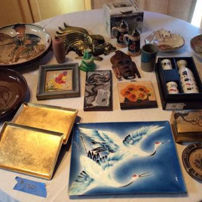 PCP030 Art, Collectible Decor and Dish Lot
