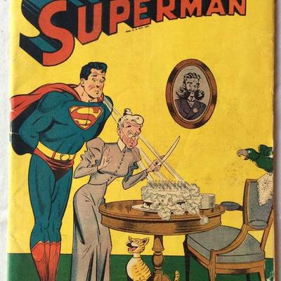 PCP038 Vintage 1946 Golden Age Superman Comic