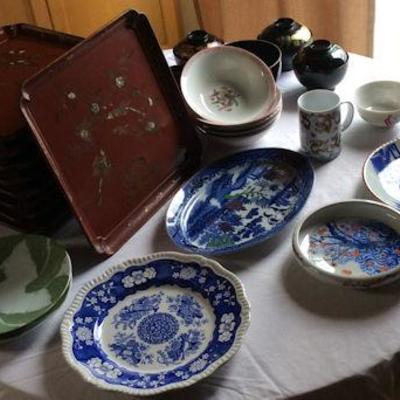 PCP005 Oriental Plates and Bowls & Lacquer Trays
