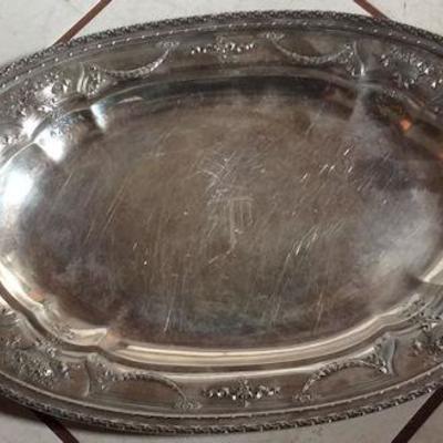 PCP007 Oval Sterling Silver Platter
