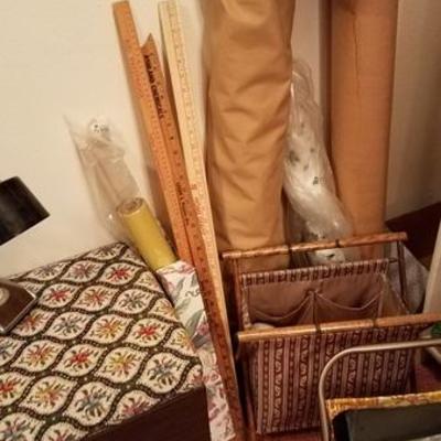 Sewing Materials and Knitting Baskets/Needles