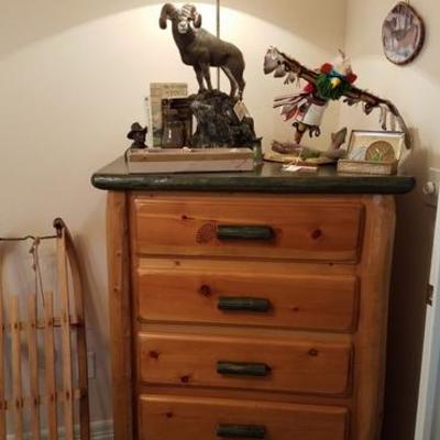 Rustic Wood Dresser