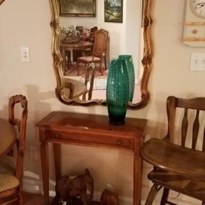 Occasional Table and Mirror