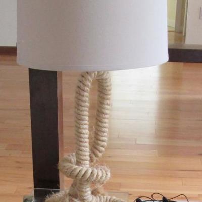 Twisted Rope Base Lamp, Table Size