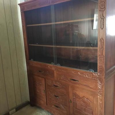 MMM047 Large Two Piece Display Cabinet 
