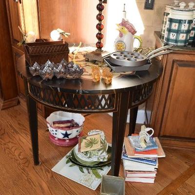 Side Table & Kitchen Items