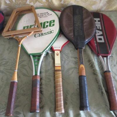Tennis and badminton racquets