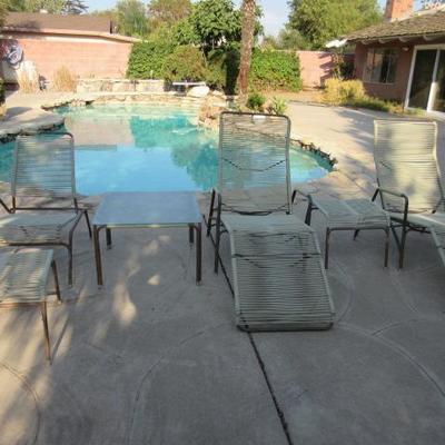 Outdoor lounge chairs for around the pool