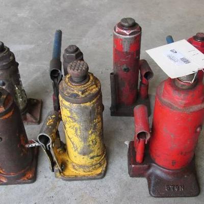 LOT of 7 Hydraulic Jacks Including 8 Ton - 4 Ton ...